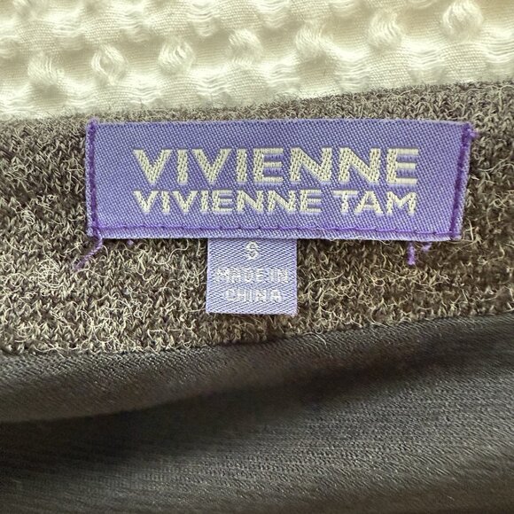 Vivienne Tam Sequin Knit Mini Dress Gray Womens Size Small Party Gala Sparkle - Picture 6 of 8